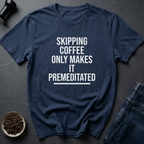 Coffee graphic Caffeine Threat T-Shirt in Navy / S by Caffeine Dept