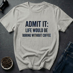 Coffee graphic Caffeine Truth T-Shirt in Ice Grey / S by Caffeine Dept