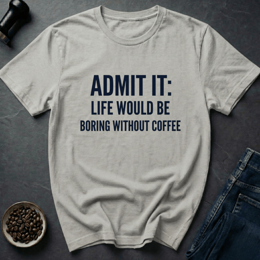 Coffee graphic Caffeine Truth T-Shirt in Ice Grey / S by Caffeine Dept