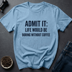 Coffee graphic Caffeine Truth T-Shirt in Light Blue / S by Caffeine Dept