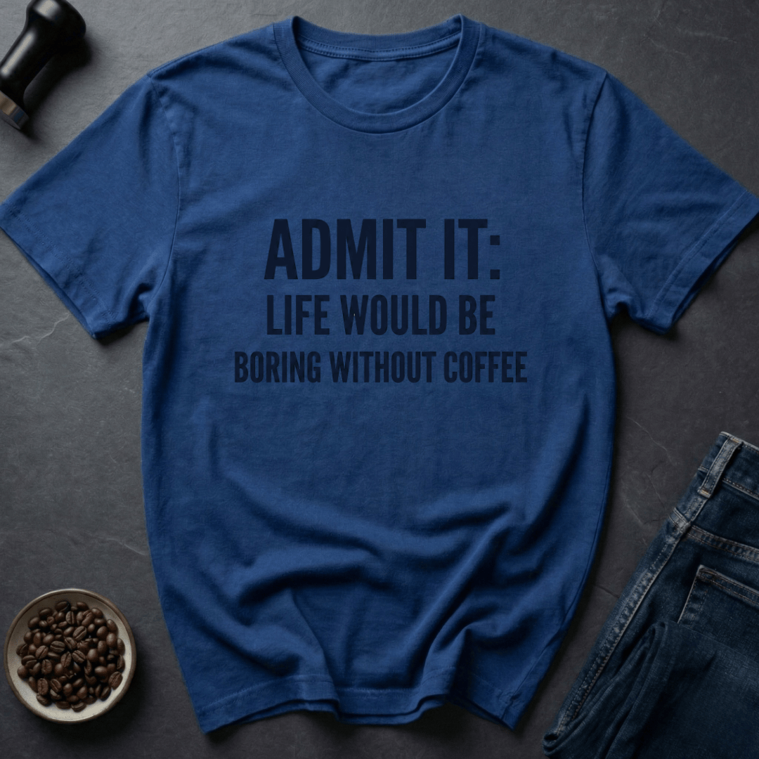 Coffee graphic Caffeine Truth T-Shirt in Royal / S by Caffeine Dept