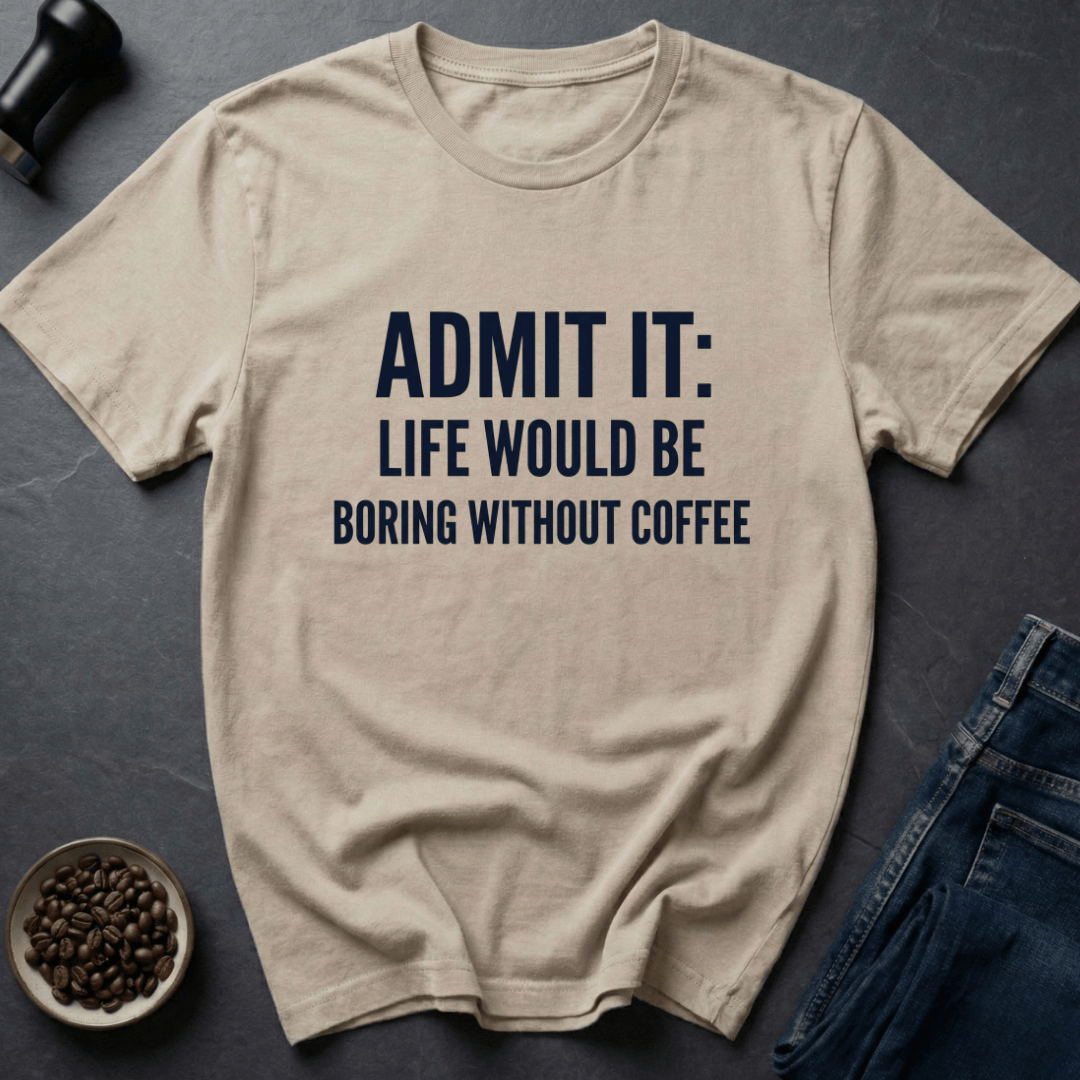 Coffee graphic Caffeine Truth T-Shirt in Sand / S by Caffeine Dept