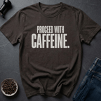 Coffee graphic Caffeine Warning T-Shirt in Black / S by Caffeine Dept