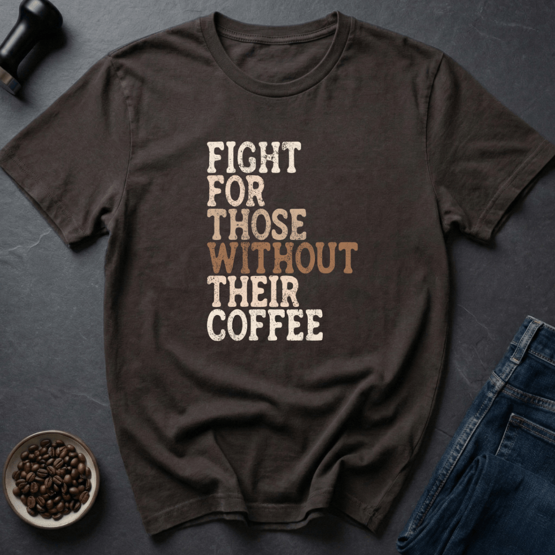 Coffee graphic Caffeine Warrior T-Shirt in Dark Chocolate / S by Caffeine Dept