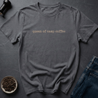 Coffee graphic Camp Queen T-Shirt in Charcoal / S by Caffeine Dept