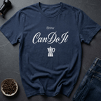 Coffee graphic Can Do Brew T-Shirt in Navy / S by Caffeine Dept