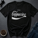 Coffee graphic Cappuccino Lover T-Shirt in Black / S by Caffeine Dept
