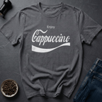Coffee graphic Cappuccino Lover T-Shirt in Charcoal / S by Caffeine Dept