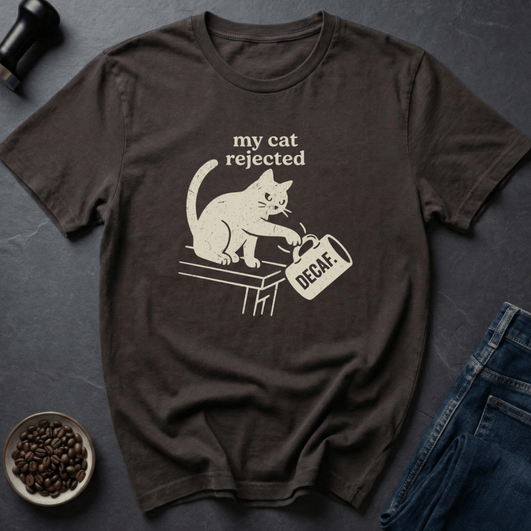 Coffee graphic Cat Approved T-Shirt in Dark Chocolate / S by Caffeine Dept