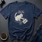 Coffee graphic Cat Approved T-Shirt in Navy / S by Caffeine Dept