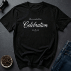 Coffee graphic Celebrate Coffee T-Shirt in Black / S by Caffeine Dept