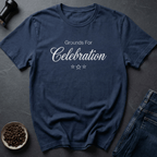 Coffee graphic Celebrate Coffee T-Shirt in Navy / S by Caffeine Dept