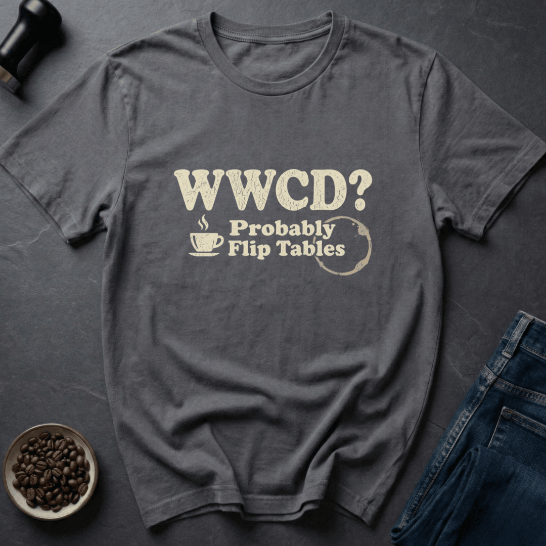 Coffee graphic Chaos Brew T-Shirt in Royal / S by Caffeine Dept