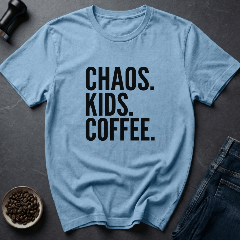 Coffee graphic Chaos Coffee T-Shirt in Sand / S by Caffeine Dept