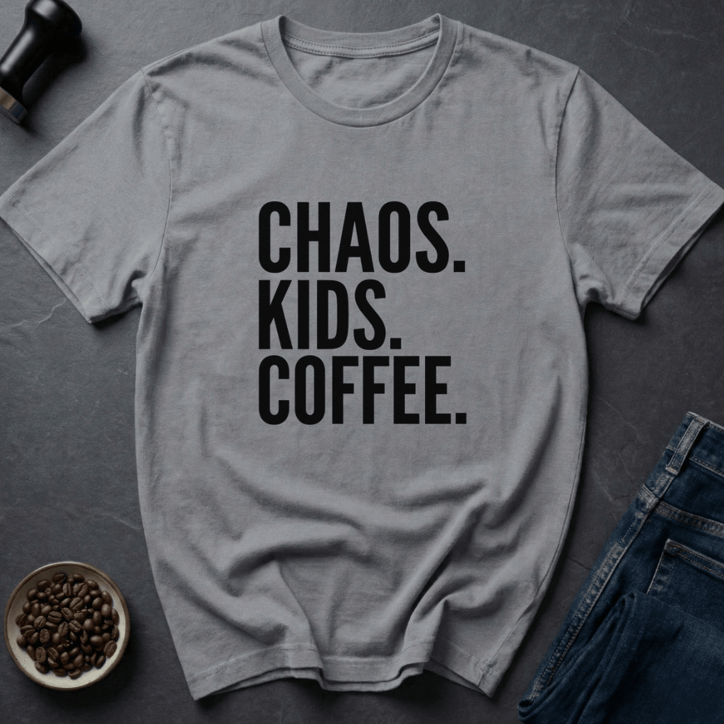 Coffee graphic Chaos Coffee T-Shirt in Sand / S by Caffeine Dept