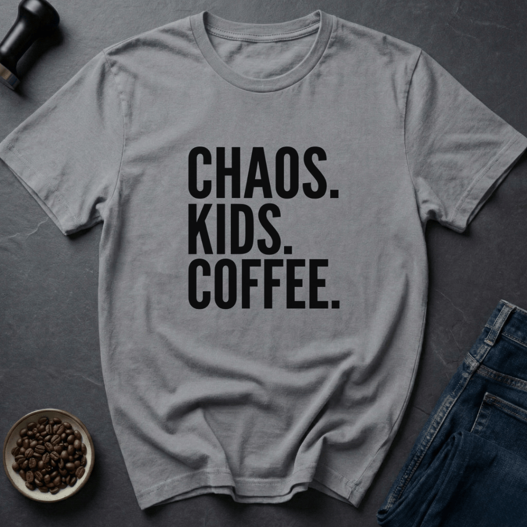 Coffee graphic Chaos Coffee T-Shirt in Sand / S by Caffeine Dept