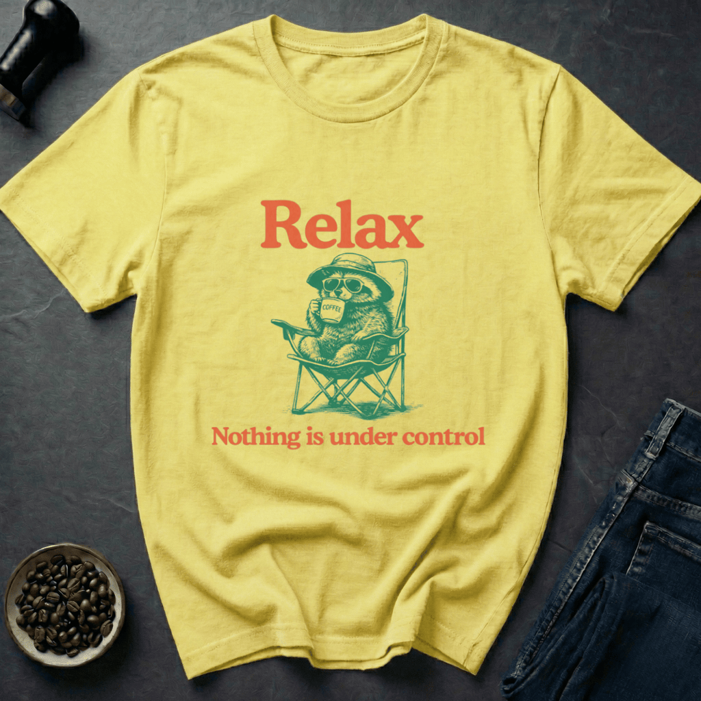 Coffee graphic Chaos Control T-Shirt in White / S by Caffeine Dept