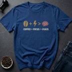 Coffee graphic Chaos Solved T-Shirt in Charcoal / S by Caffeine Dept