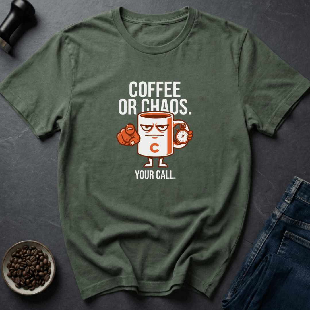 Coffee graphic Choose Coffee T-Shirt in Black / S by Caffeine Dept