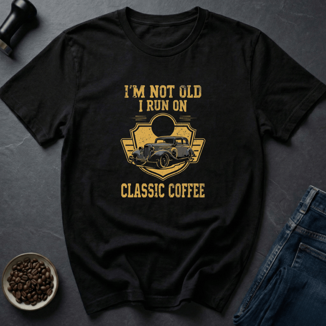 Coffee graphic Classic Caffeine T-Shirt in Black / S by Caffeine Dept