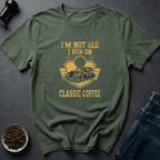 Coffee graphic Classic Caffeine T-Shirt in Military Green / S by Caffeine Dept