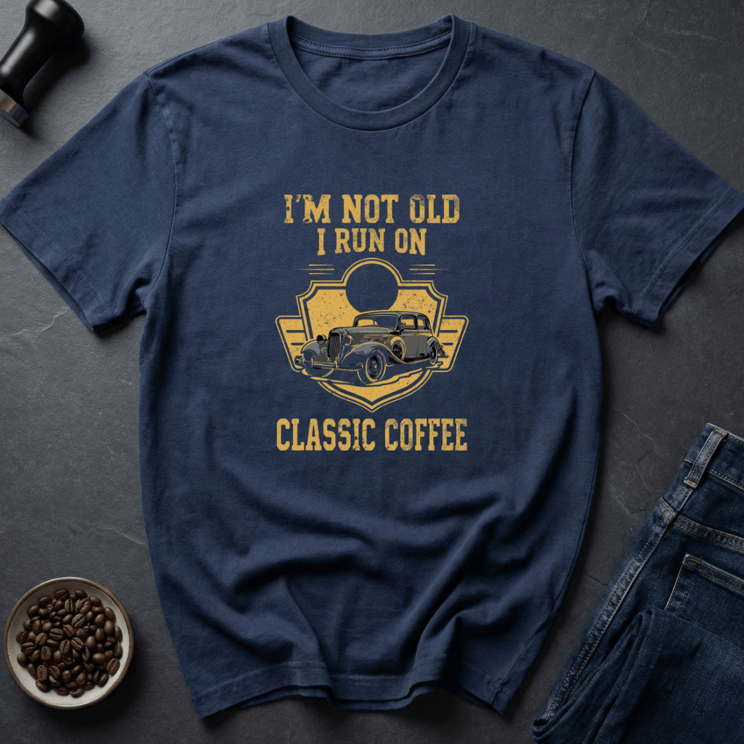 Coffee graphic Classic Caffeine T-Shirt in Navy / S by Caffeine Dept