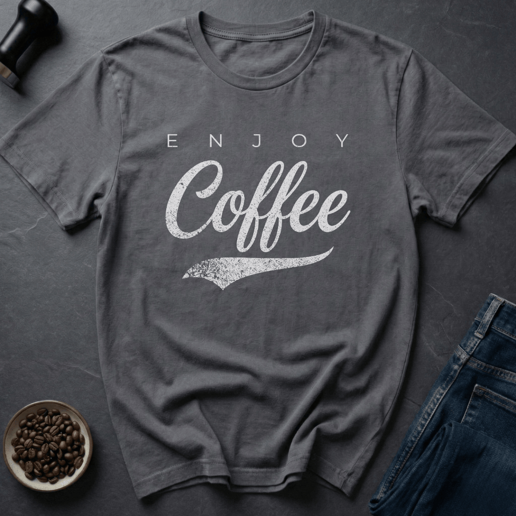 Coffee graphic Classic Coffee T-Shirt in Charcoal / S by Caffeine Dept
