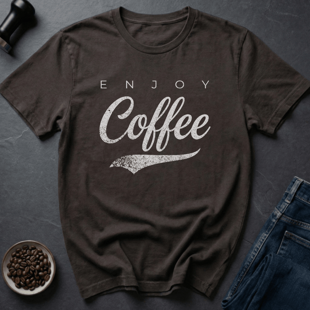Coffee graphic Classic Coffee T-Shirt in Dark Chocolate / S by Caffeine Dept