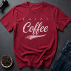 Coffee graphic Classic Coffee T-Shirt in Heather Red / S by Caffeine Dept