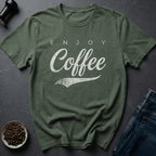 Coffee graphic Classic Coffee T-Shirt in Military Green / S by Caffeine Dept