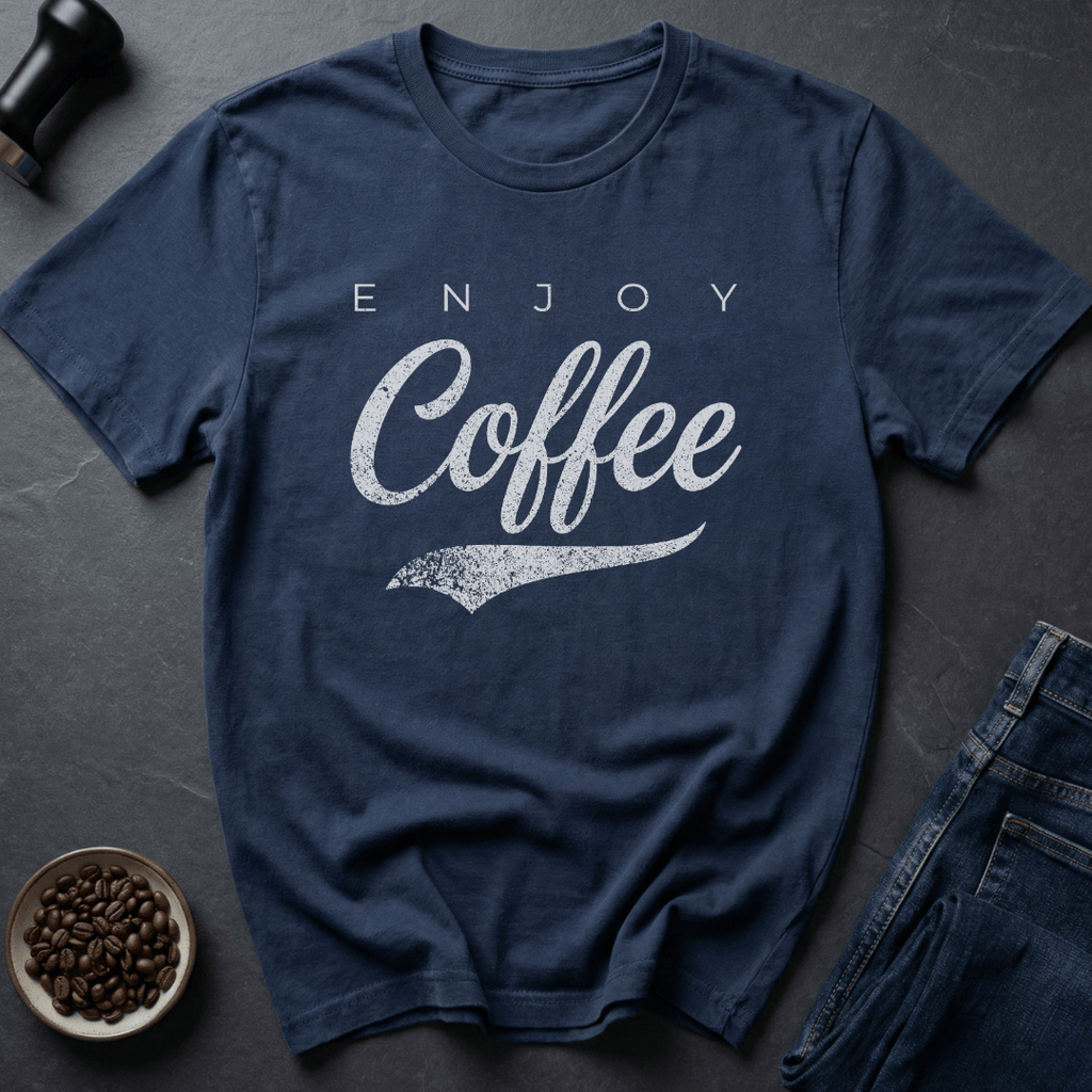 Coffee graphic Classic Coffee T-Shirt in Navy / S by Caffeine Dept