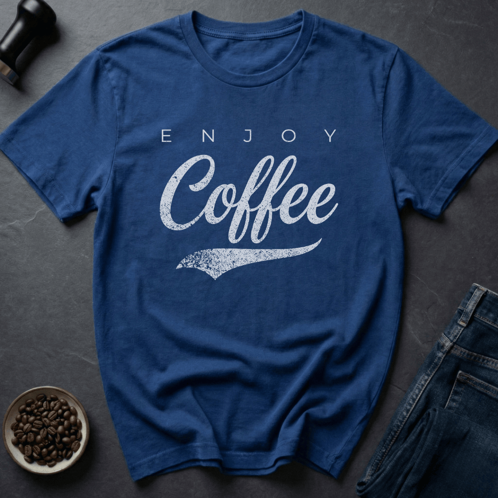 Coffee graphic Classic Coffee T-Shirt in Royal / S by Caffeine Dept
