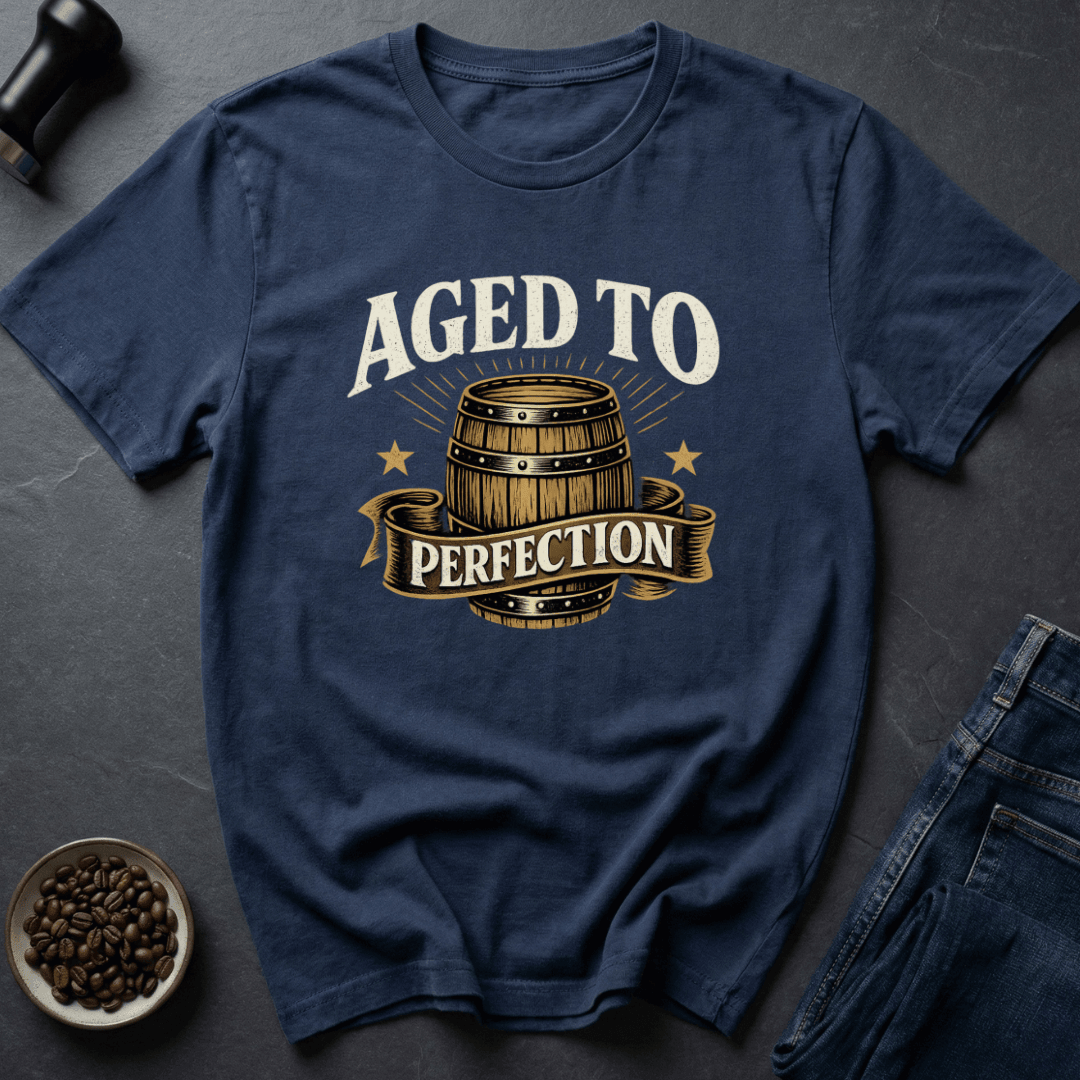 Coffee graphic Classic Human T-Shirt in Navy / S by Caffeine Dept