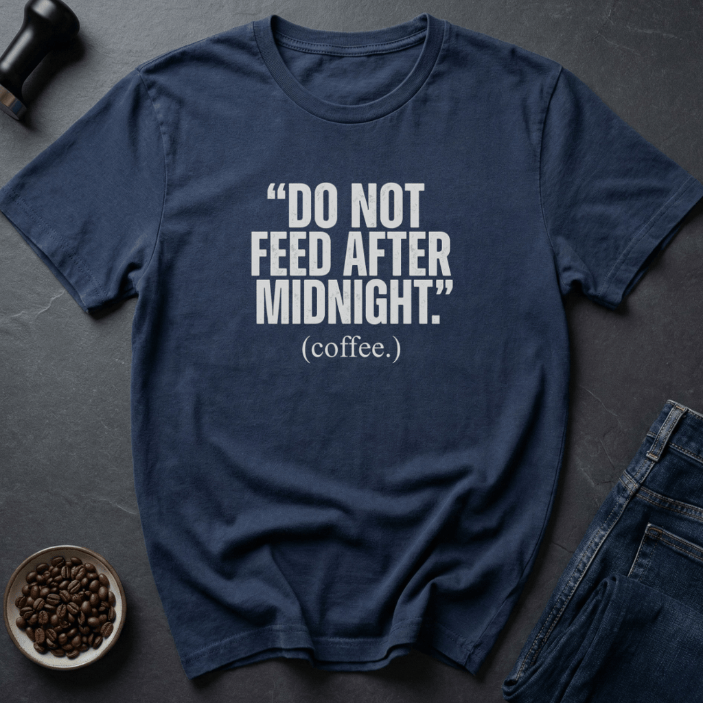 Coffee graphic Coffee After Midnight T-Shirt in Navy / S by Caffeine Dept