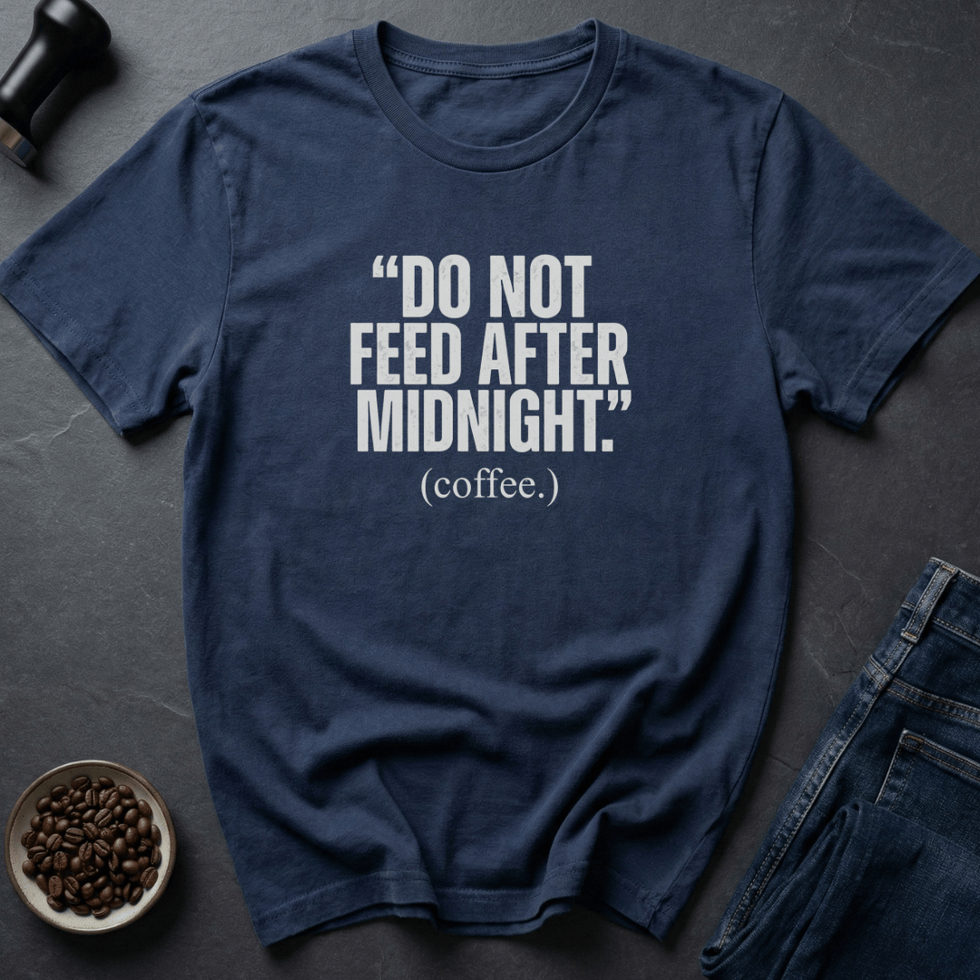 Coffee graphic Coffee After Midnight T-Shirt in Navy / S by Caffeine Dept