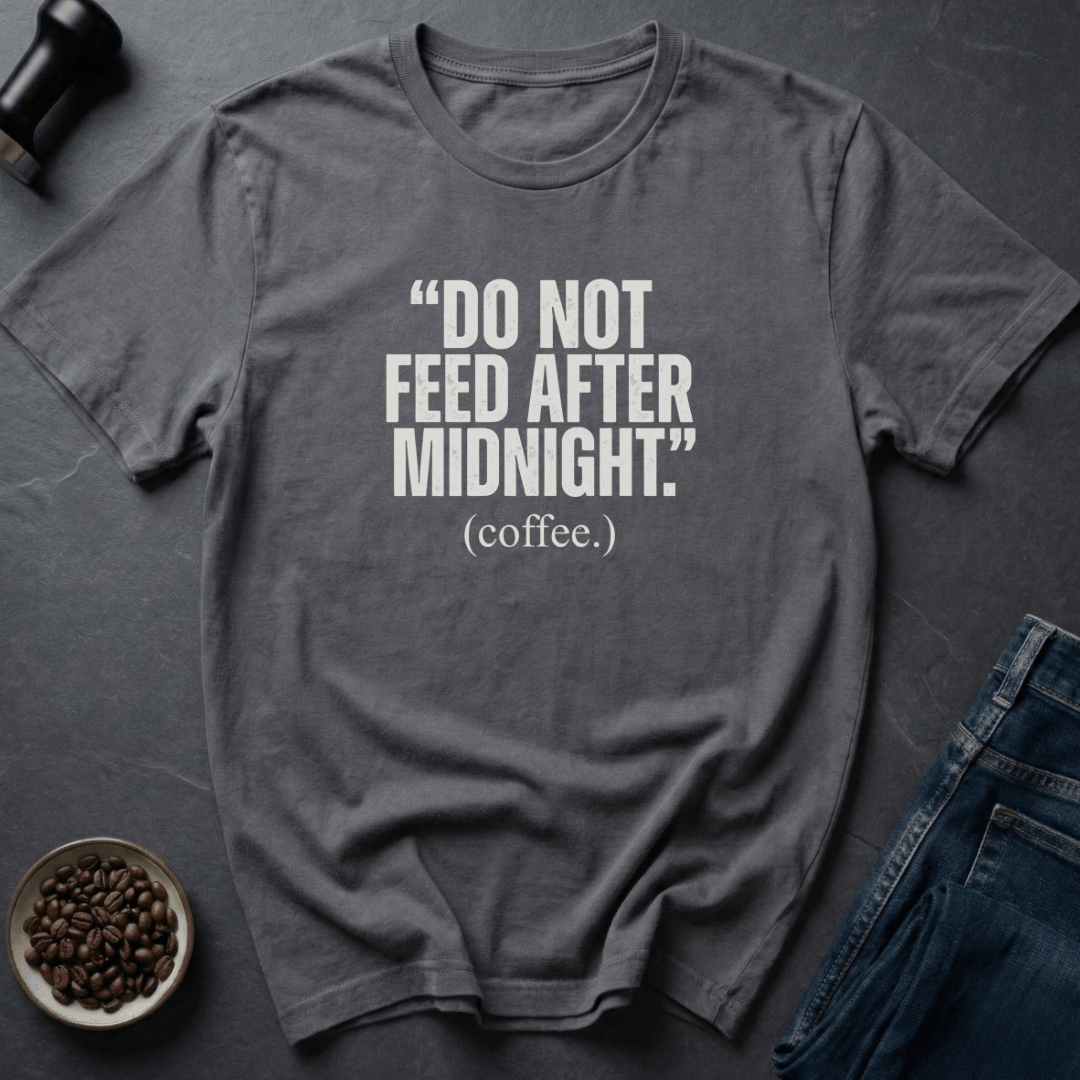 Coffee graphic Coffee After Midnight T-Shirt in Navy / S by Caffeine Dept
