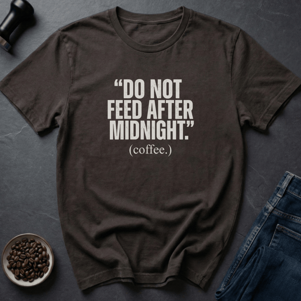 Coffee graphic Coffee After Midnight T-Shirt in Navy / S by Caffeine Dept