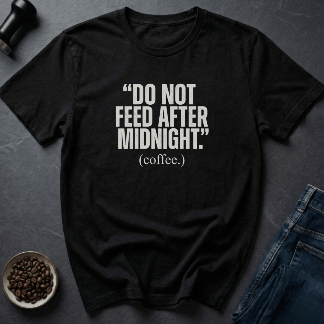 Coffee graphic Coffee After Midnight T-Shirt in Navy / S by Caffeine Dept