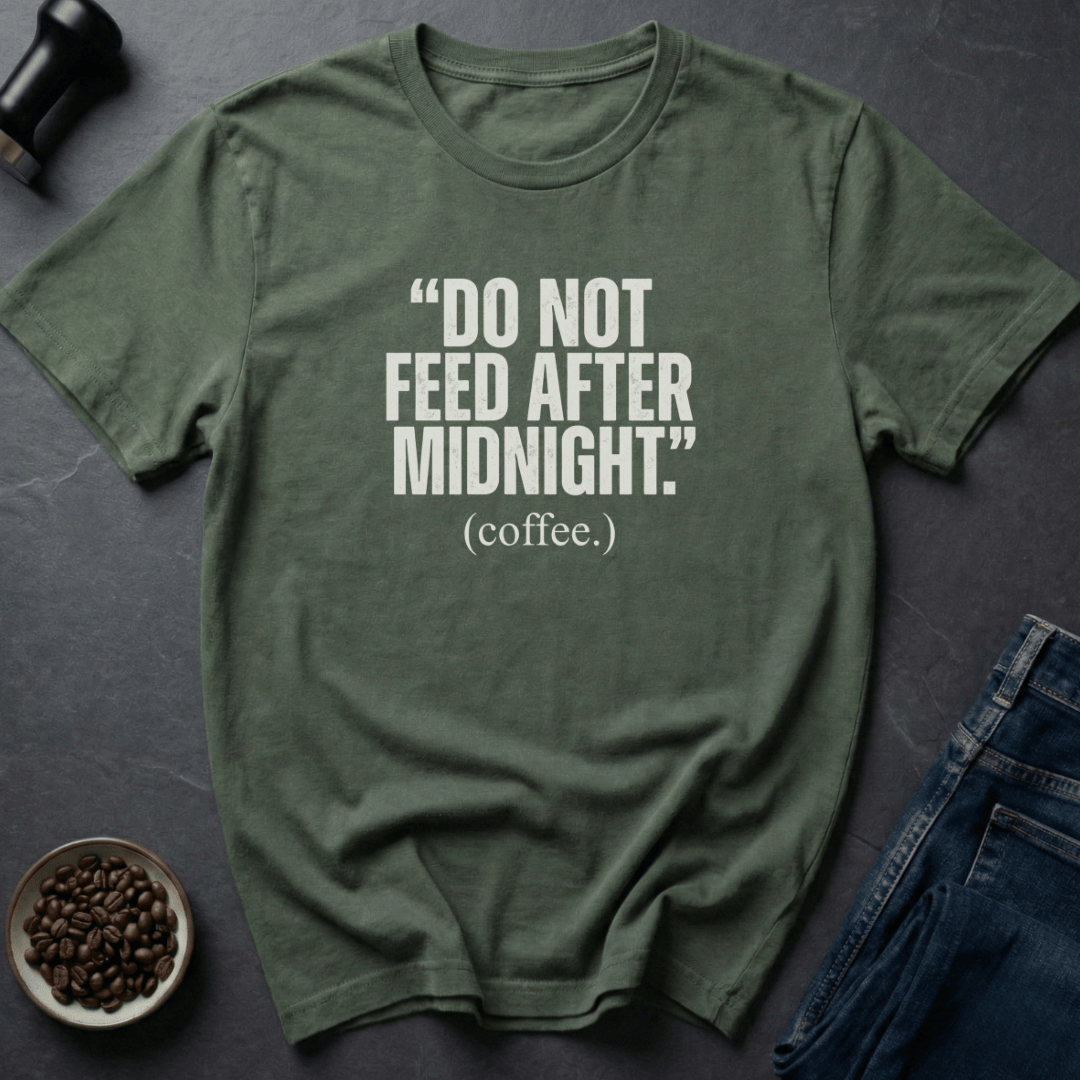 Coffee graphic Coffee After Midnight T-Shirt in Navy / S by Caffeine Dept