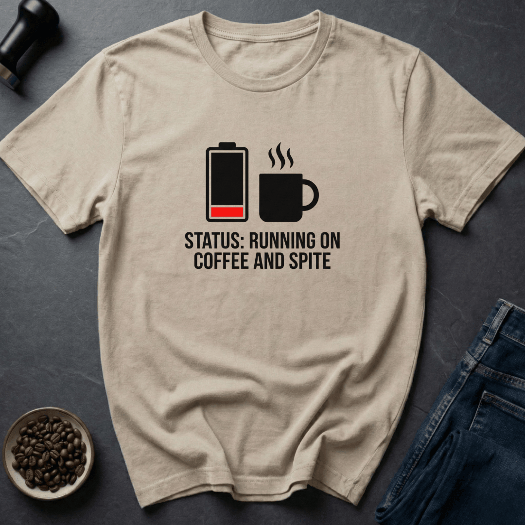 Coffee graphic Coffee And Spite T-Shirt in White / S by Caffeine Dept