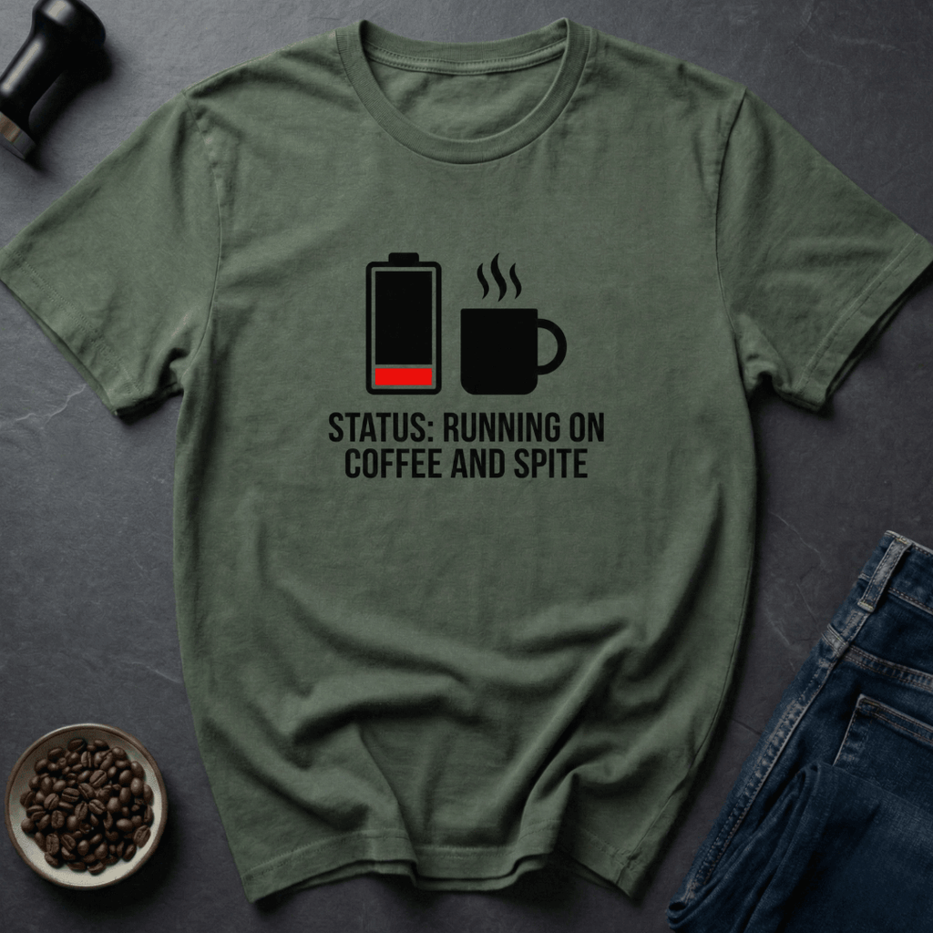 Coffee graphic Coffee And Spite T-Shirt in White / S by Caffeine Dept