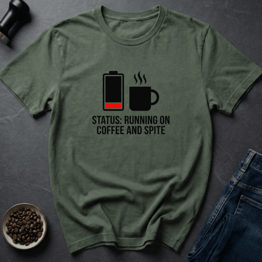 Coffee graphic Coffee And Spite T-Shirt in White / S by Caffeine Dept