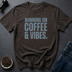 Coffee graphic Coffee And Vibes T-Shirt in Charcoal / S by Caffeine Dept
