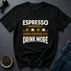Coffee graphic Coffee Attitude T-Shirt in Military Green / S by Caffeine Dept