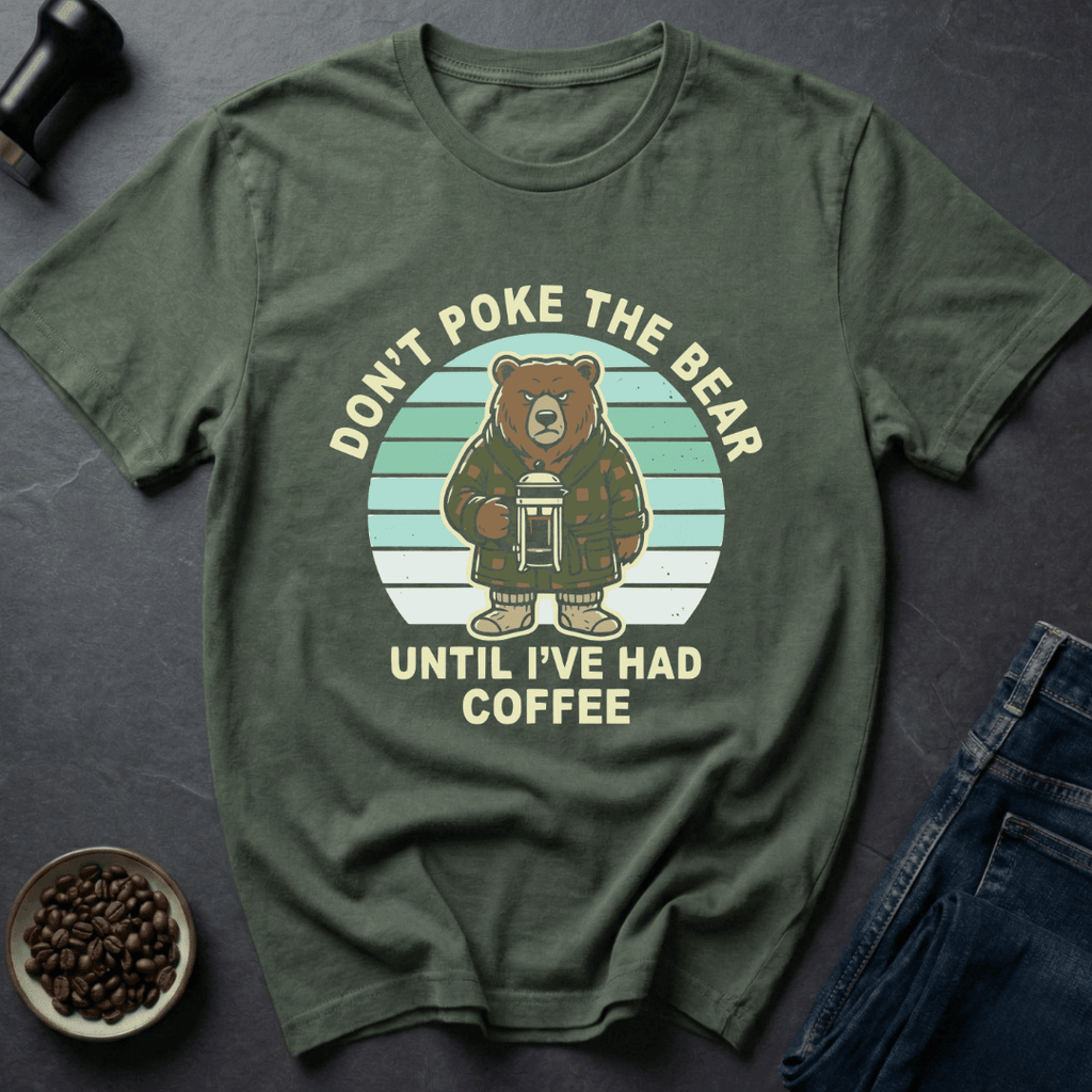 Coffee graphic Coffee Bear T-Shirt in Dark Chocolate / S by Caffeine Dept