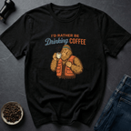Coffee graphic Coffee Bigfoot T-Shirt in Royal / S by Caffeine Dept