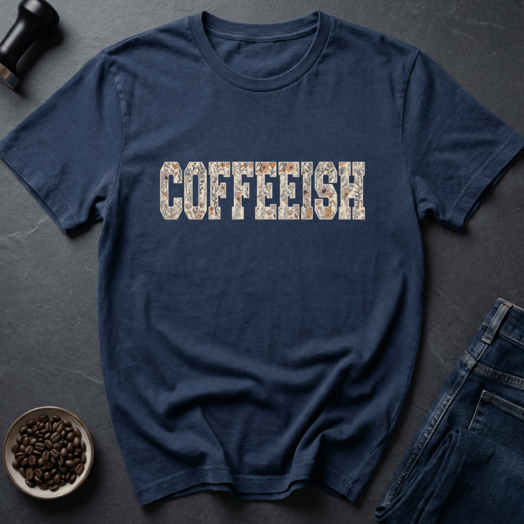 Coffee graphic Coffee Bloom T-Shirt in Military Green / S by Caffeine Dept