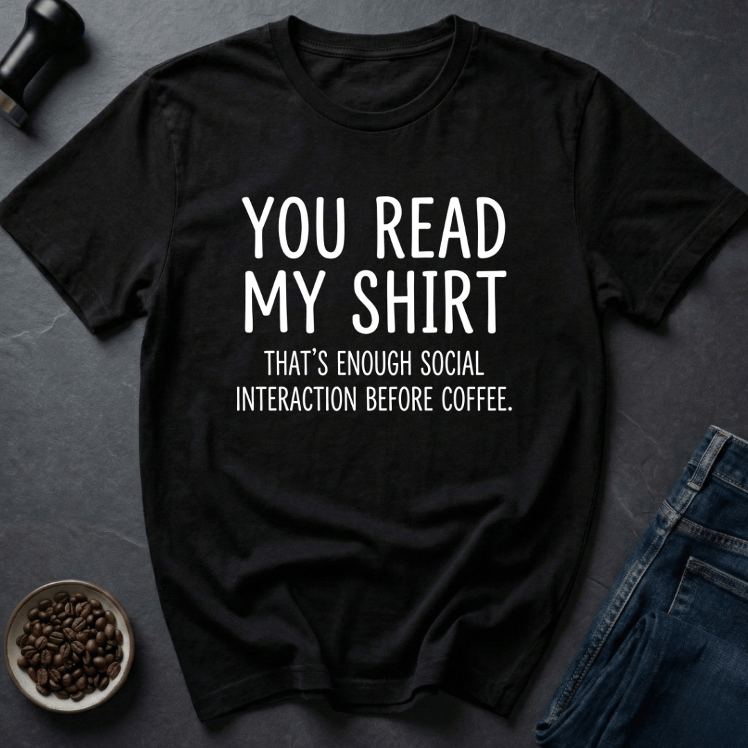 Coffee graphic Coffee Boundaries T-Shirt in Black / S by Caffeine Dept