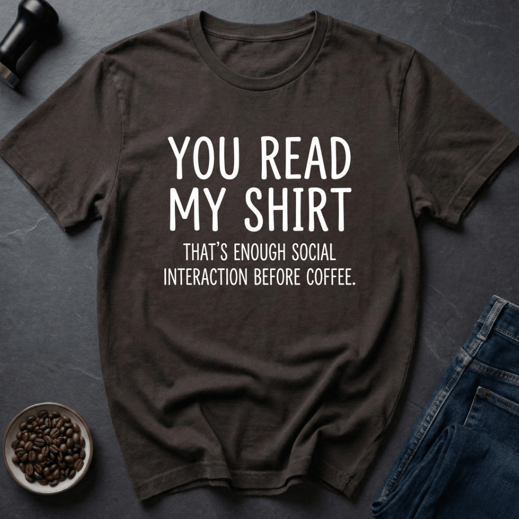 Coffee graphic Coffee Boundaries T-Shirt in Dark Chocolate / S by Caffeine Dept