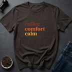 Coffee graphic Coffee Calm T-Shirt in Dark Chocolate / S by Caffeine Dept